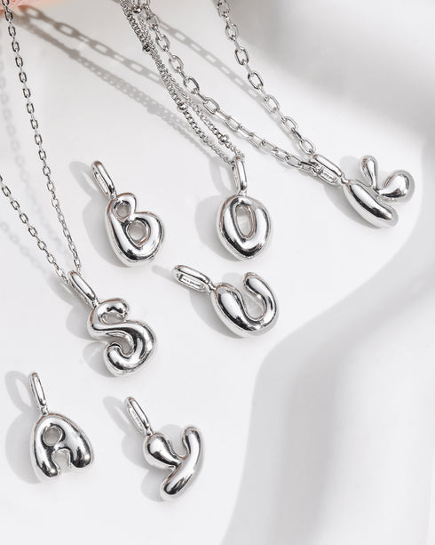 Silver S Letter Charm