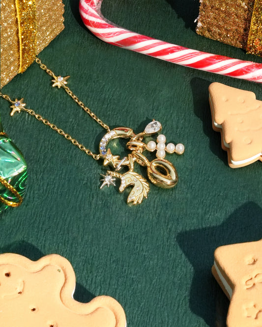 Gold D Letter Charm
