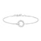 Silver Interlinked Circles Pavé Bracelet
