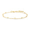 Gold Beaded Chain Bracelet