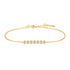 Gold Bezel Set Bracelet