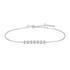 Silver Bezel Set Bracelet