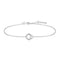Silver Hoop Freshwater Pearl Bracelet