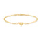 Gold Triangle Kiss Bracelet