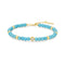 Gold Lab Created Turquoise Bracelet