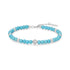 Silver Lab Created Turquoise Bracelet