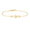 Gold Linked Star Bracelet