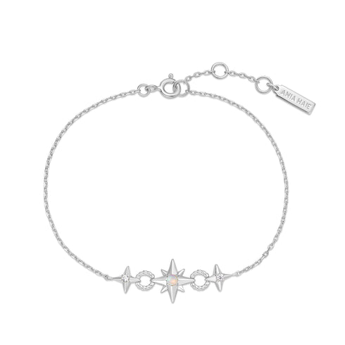 Silver Linked Star Bracelet