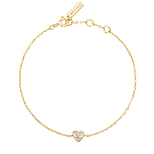 Gold Sweetheart Pavé Bracelet