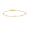 Gold Shell Pearl Station Bracelet