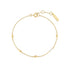 Gold Multi Rhombus Station Bracelet