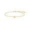 Gold Sparkling Tiny Shield Bracelet