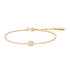 Gold Modern Bezel-Set Solitaire Bracelet