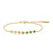 Gold Green Station Bracelet