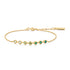 Gold Green Station Bracelet