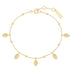 Gold Leaf Station Bracelet