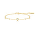 Gold Mint Green Station Bracelet