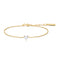 Gold Sparkle Heart Bracelet