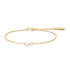 Gold Shell Pearl Cluster Bracelet