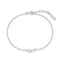 Silver Shell Pearl Cluster Bracelet