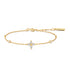 Gold Sparkling Lucky Clover Bracelet