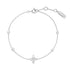 Silver Sparkling Lucky Clover Bracelet