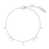 Silver Droplet Station Bracelet