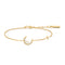 Gold Mother-of-Pearl Crescent Moon Bracelet