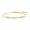 Gold Graduated Bezel-Set Trios Bracelet