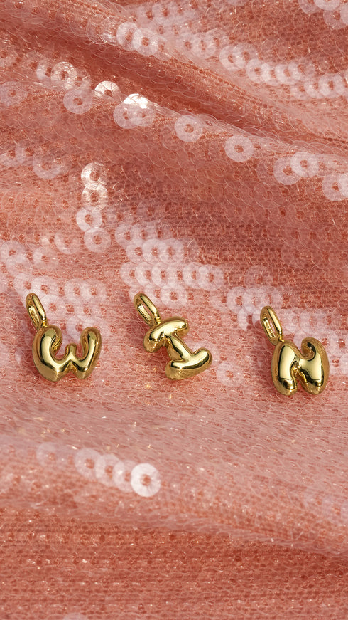 Gold N Letter Charm