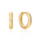 Gold Star Huggie Hoop Earrings