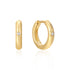 Gold Star Huggie Hoop Earrings