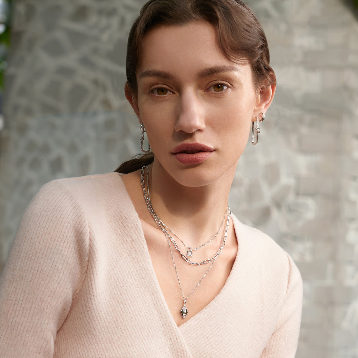 Ania Haie Silver Triangle Pendant Necklace main image 0