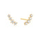 Gold Sparkle Climber Studs