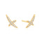 Gold Kiss Pavé Studs