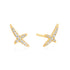 Gold Kiss Pavé Studs