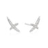 Silver Kiss Pavé Studs