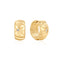 Gold Kiss Hoops