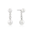 Silver Freshwater Pearl Stud Ear Jackets