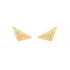 Gold Triangle Kiss Studs