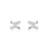 Silver Cross Cubic Zirconia Studs