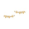 Gold Multi Sparkle Climber Studs