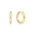 Gold Tube Small Huggie Hoop Earrings