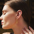 Gold Tube Oversized U Hoop Earrings