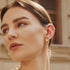 Gold Bold Dome Hoop Earrings