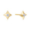Gold Sparkling Star Stud Earrings