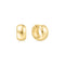 Gold Chubby Small Huggie Hoop Earrings