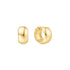 Gold Chubby Small Huggie Hoop Earrings