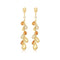 Gold Nano Gem Teardrop Cascade Earrings
