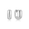 Silver Mini U-shaped Huggie Hoop Earrings